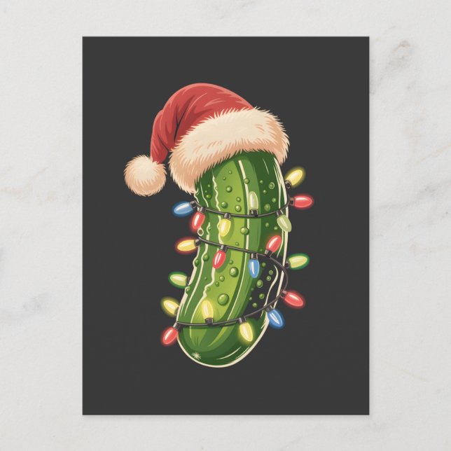Christmas Pickle Pickle In Xmas Light Pickle  Einladungspostkarte (Vorderseite)
