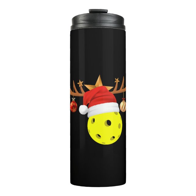 Christmas Pickleball 0 Thermosbecher (Vorderseite)