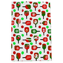 Christmas Pickleball Red Green Paddles Balls X-Mas