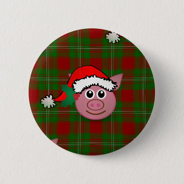 christmas pig button (Vorderseite)