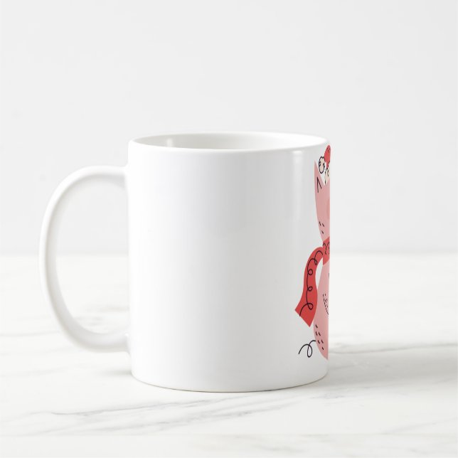 Christmas pig kaffeetasse (Links)