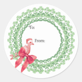 Christmas Pigeon Sticker