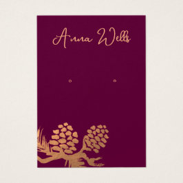 Christmas Pine Cones Earring