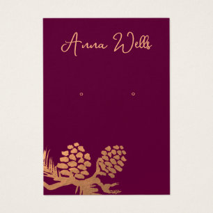 Christmas Pine Cones Earring