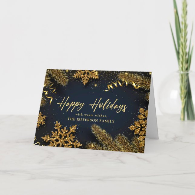 Christmas Pine Cones Rustic Gruß Feiertagskarte (Vorderseite)