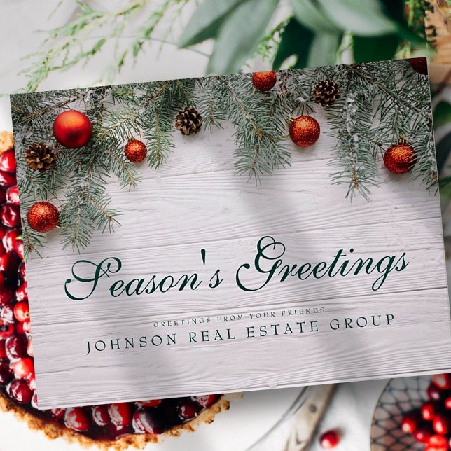 Christmas Pine Cones | Season's Greeting Postkarte (Von Creator hochgeladen)