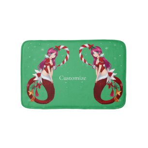Christmas Pixie Mermaid Thunder_Cove Badematte