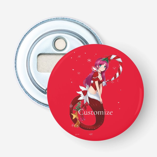 Christmas Pixie Mermaid Thunder_Cove Flaschenöffner (Vorderseite)