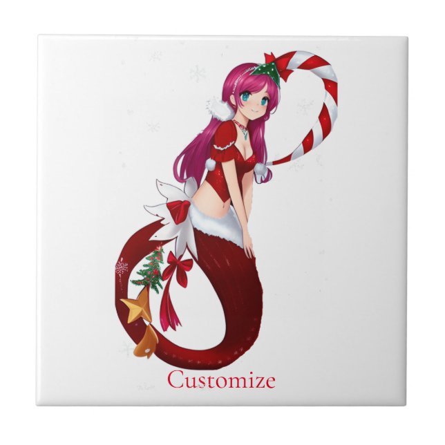 Christmas Pixie Mermaid Thunder_Cove Fliese (Vorderseite)