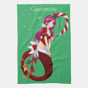 Christmas Pixie Mermaid Thunder_Cove Geschirrtuch