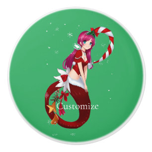 Christmas Pixie Mermaid Thunder_Cove Keramikknauf
