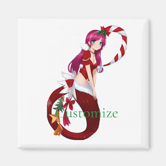 Christmas Pixie Mermaid Thunder_Cove Magnet (Vorne)