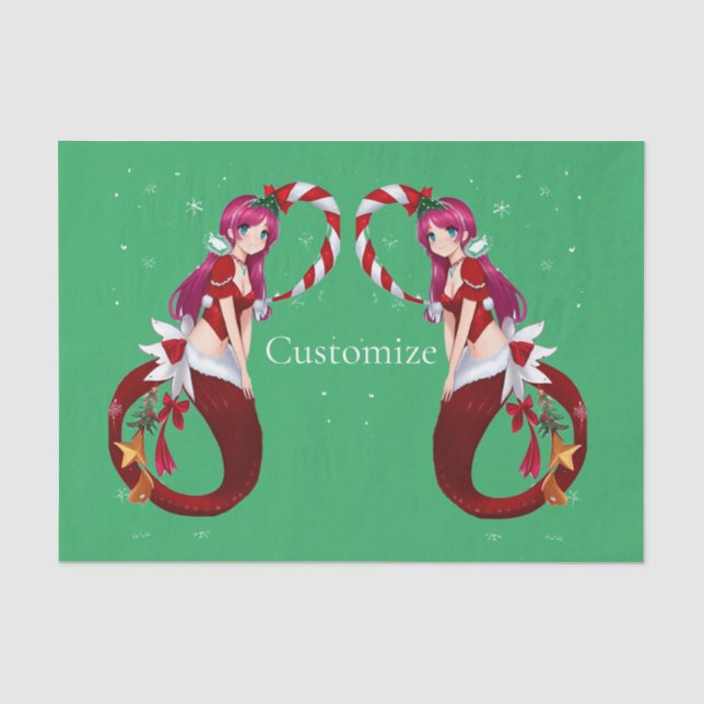 Christmas Pixie Mermaid Thunder_Cove Seidenpapier (Vorderseite)
