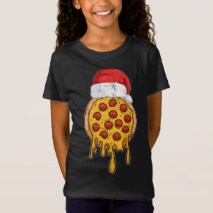 CHRISTMAS Pizza Funny Geschenke Xmas Weihnachtsman T-Shirt