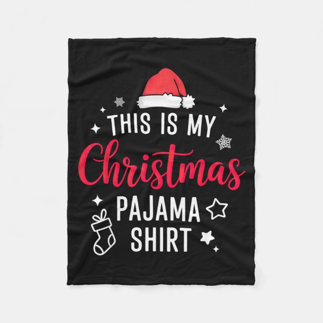 Christmas Pj Pajama Pjs  Fleecedecke (Vorderseite)