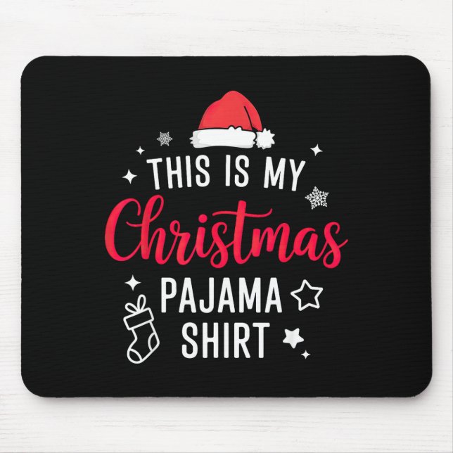 Christmas Pj Pajama Pjs  Mousepad (Vorne)