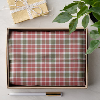 Christmas Plaid Tissue Paper Seidenpapier
