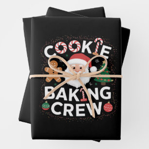Christmas-Plätzchen-Back-Crew Familienweihnachten  Geschenkpapier Set