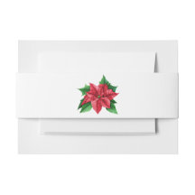 Christmas Poinsettia Bauchband