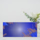 Christmas Poinsettia Blue II Feiertagskarte (Stehend Vorderseite)