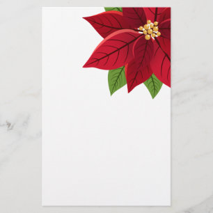 Christmas Poinsettia Briefpapier