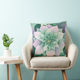  Christmas Poinsettia  Festive  Kissen