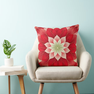  Christmas Poinsettia  Festive  Kissen