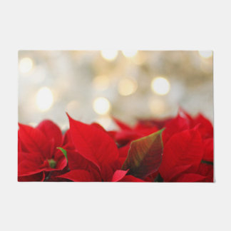 Christmas Poinsettia Fußmatte