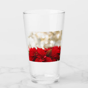 Christmas Poinsettia Glas