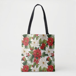 Christmas Poinsettia – Holiday Floral Design Tasche