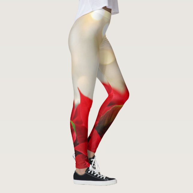 Christmas Poinsettia Leggings (Rechts)