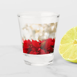Christmas Poinsettia Schnapsglas