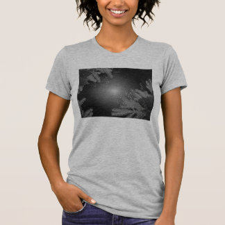 Christmas Poinsettia Schwarz und Grau I T-Shirt