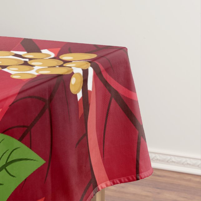 Christmas Poinsettia Tischdecke (Beispiel)