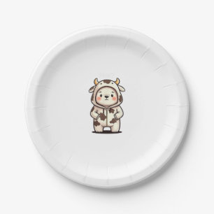 Christmas Polar Bär Moo Kuh Weihnachtsmoo Polar B Pappteller