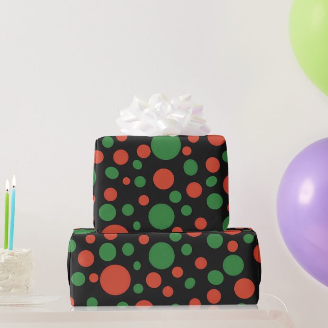 Christmas Polka Dots ! Geschenkpapier (Partygeschenke)