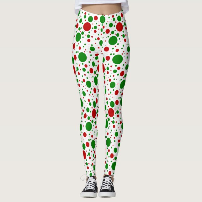 Christmas Polka Dots Leggings (Vorderseite)