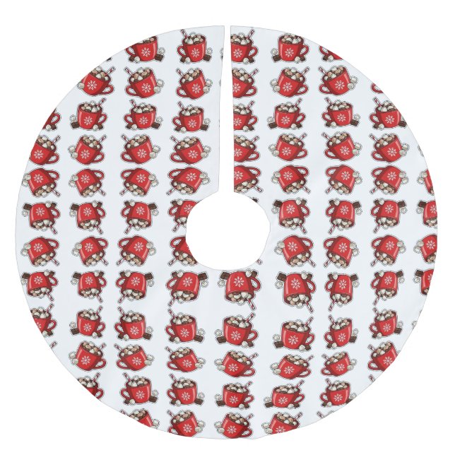 Christmas Polyester Weihnachtsbaumdecke (Vorderseite)