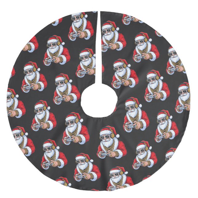 Christmas Polyester Weihnachtsbaumdecke (Vorderseite)