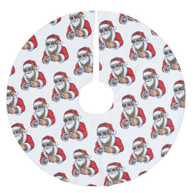 Christmas Polyester Weihnachtsbaumdecke (Vorderseite)