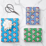 Christmas Pom Wrapping Paper Flat Sheet Set 3 Geschenkpapier Set<br><div class="desc">KiniArt Weihnachts-Spitz Hundekunst von Contemporary PUP Artist,  Kim Niles. © Kim Niles,  KiniArt™ - ALLE RECHTE VORBEHALTEN</div>