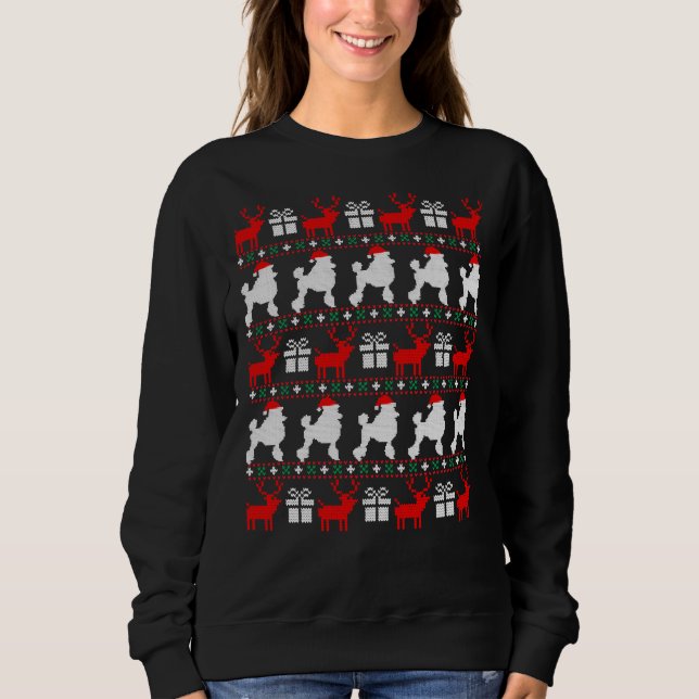 Christmas Poodle Essential Sweatshirt (Vorderseite)