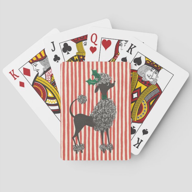 Christmas Poodle Spielkarten (Rückseite)