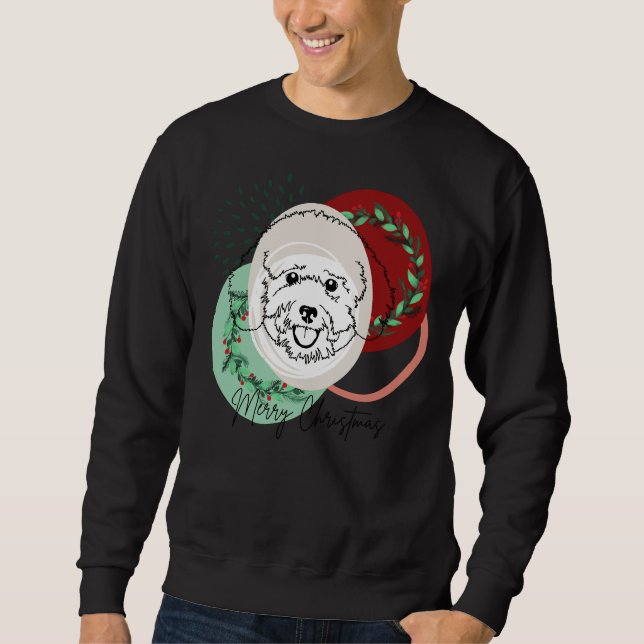 Christmas Poodle Sweatshirt (Vorderseite)