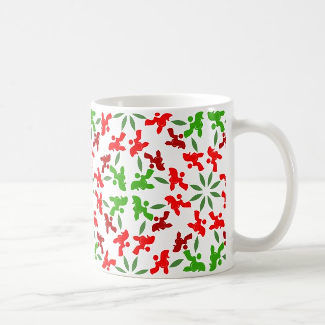 Christmas Poodles Kaffeetasse (Rechts)