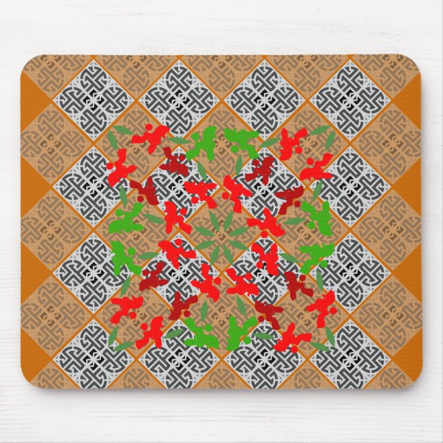 Christmas Poodles Mousepad (Vorne)