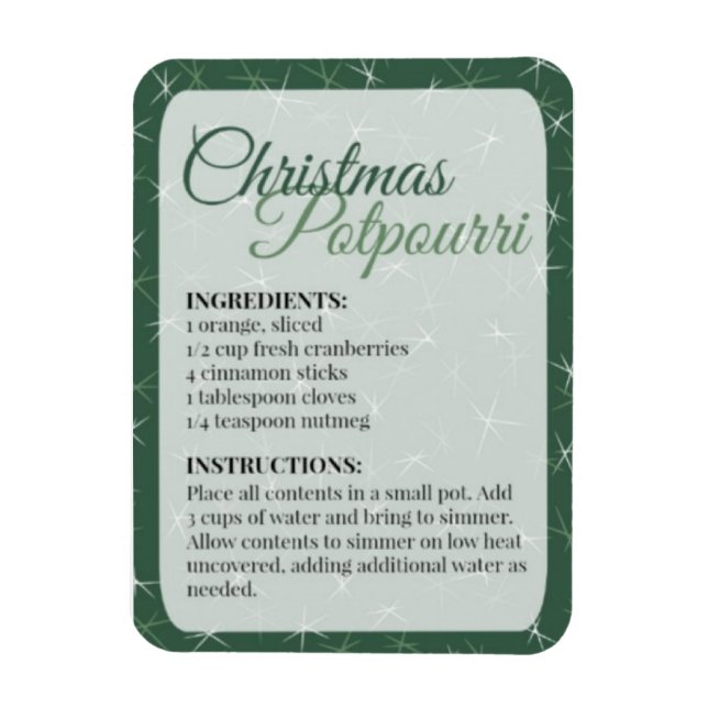 Christmas Potpourri Magnet (Vertikal)