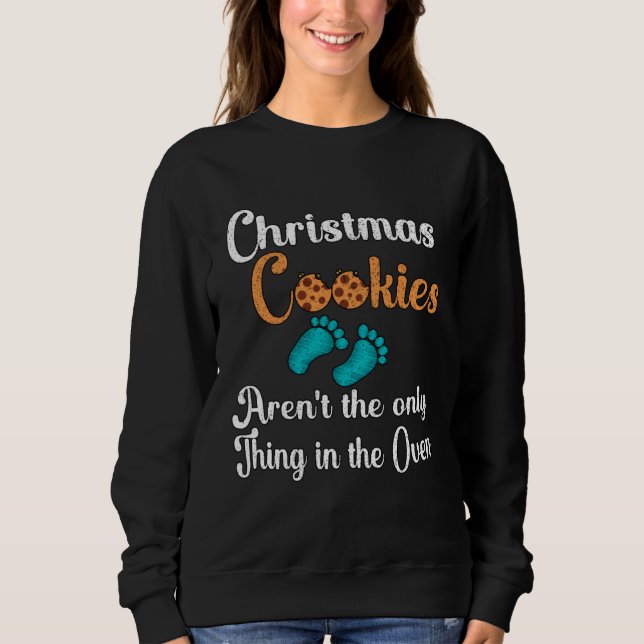 Christmas Pregnancy Announcement Baby Holiday Dad  Sweatshirt (Vorderseite)