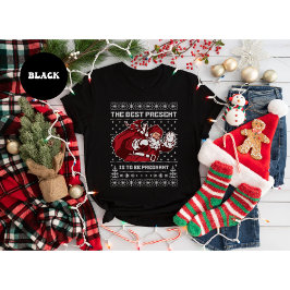 Christmas Pregnancy Announcement Present T-Shirt