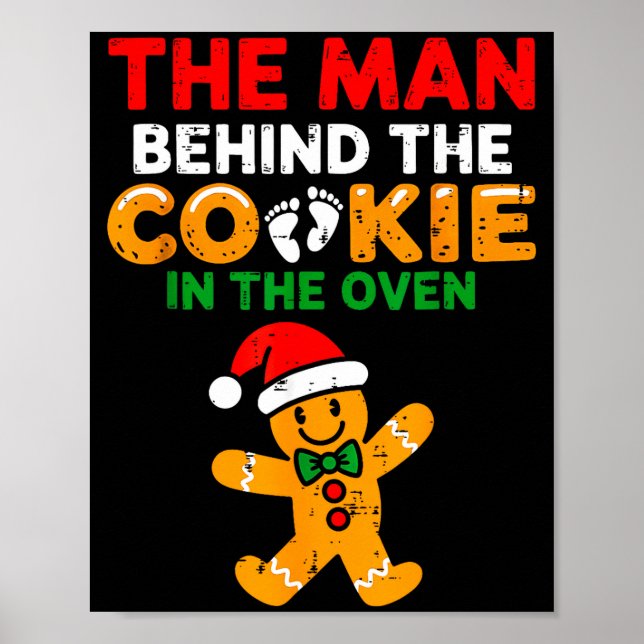 Christmas Pregnancy The Man Behind The Cookie In T Poster (Vorne)